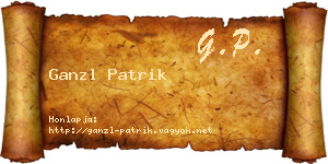 Ganzl Patrik névjegykártya